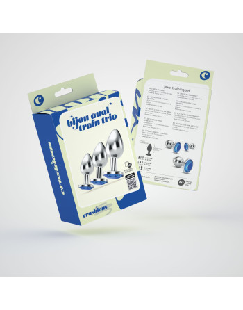 ANAL TRAIN TRIO BIJOU AZUL CRUSHIOUS CON BOLSAS INDIVIDUALES GRATIS