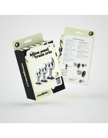 ANAL TRAIN TRIO BIJOU NEGRO CRUSHIOUS CON BOLSAS INDIVIDUALES GRATIS