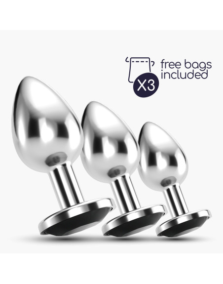 ANAL TRAIN TRIO BIJOU NEGRO CRUSHIOUS CON BOLSAS INDIVIDUALES GRATIS