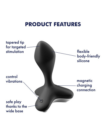 VIBRADOR ANAL GAME CHANGER SATISFYER NEGRO