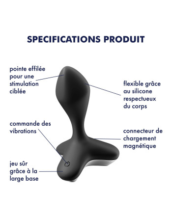 VIBRADOR ANAL GAME CHANGER SATISFYER PRETO