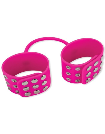 ESPOSAS DE SILICONA SILICONE CUFFS ROSA