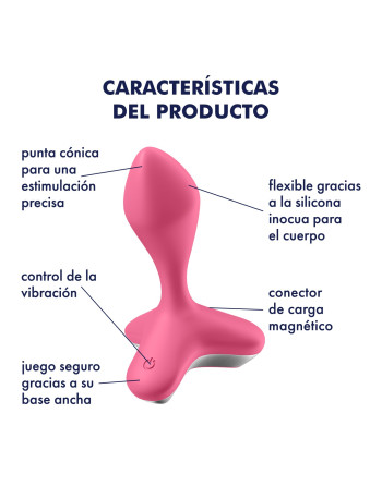 VIBRADOR ANAL GAME CHANGER SATISFYER ROSA