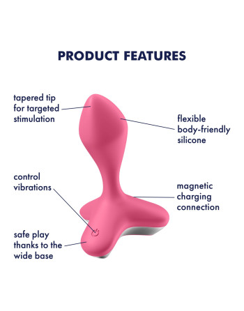 VIBRADOR ANAL GAME CHANGER SATISFYER ROSA