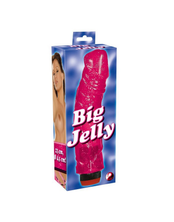 VIBRADOR BIG JELLY ROSA