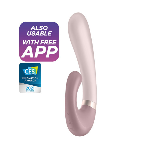 VIBRADOR HEAT WAVE CON APP SATISFYER ROSA