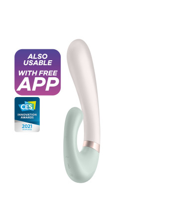 VIBRADOR HEAT WAVE CON APP SATISFYER VERDE