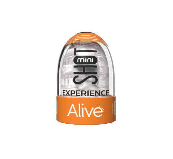 MASTURBADOR MINI SHOT EXPERIENCE ALIVE TRANSPARENTE