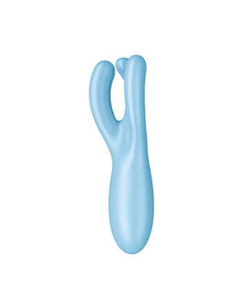VIBRADOR THREESOME 4 CON APP SATISFYER AZUL