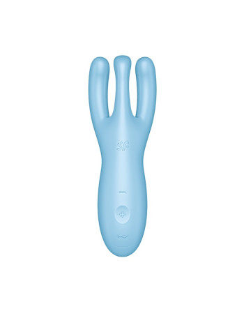 VIBRADOR THREESOME 4 CON APP SATISFYER AZUL