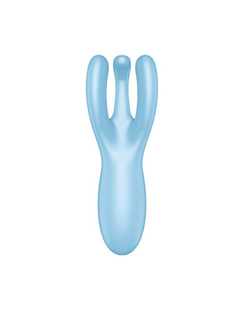 VIBRADOR THREESOME 4 CON APP SATISFYER AZUL