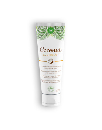 LUBRICANTE A BASE DE AGUA VEGANO CON AROMA A COCO INTT 100ML