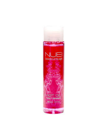 ACEITE DE MASAJE CON EFECTO CALOR FRESA HOT OIL NUEI 100ML