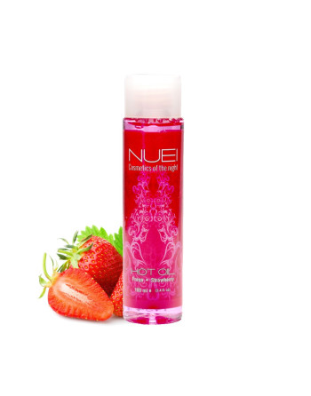 ACEITE DE MASAJE CON EFECTO CALOR FRESA HOT OIL NUEI 100ML