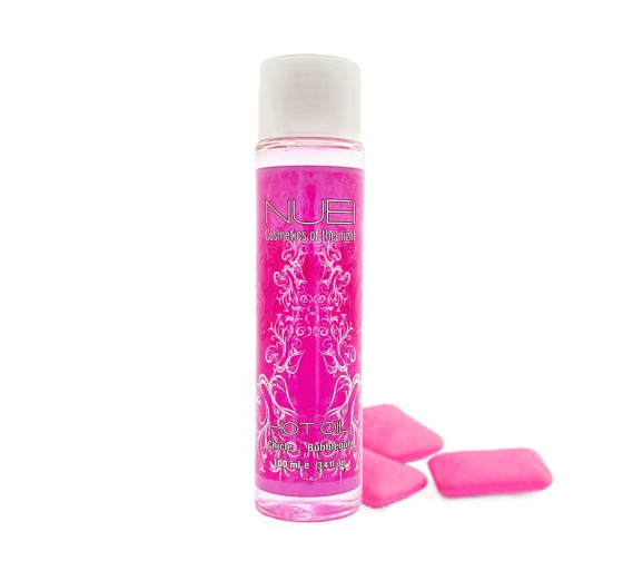 ÓLEO DE MASSAGEM COM EFEITO CALOR PASTILHA ELÁSTICA HOT OIL NUEI 100ML