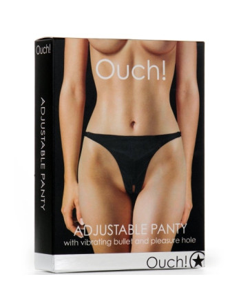 TANGA CON BALA VIBRADORA OUCH! NEGRO