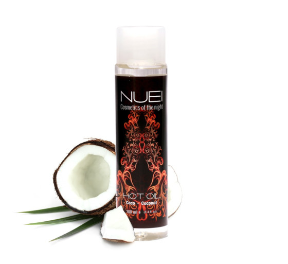 ÓLEO DE MASSAGEM COM EFEITO CALOR COCO HOT OIL NUEI 100ML