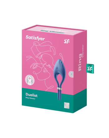 ANEL VIBRATÓRIO DUELIST SATISFYER AZUL