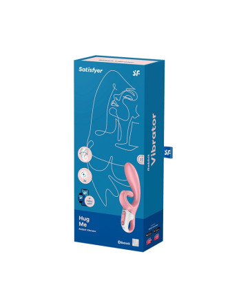VIBRADOR HUG ME COM APP SATISFYER ROSA