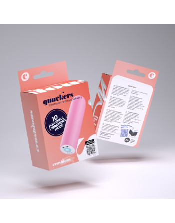 QUACKERS BALA VIBRADORA RECARGABLE POR USB ROSA CRUSHIOUS