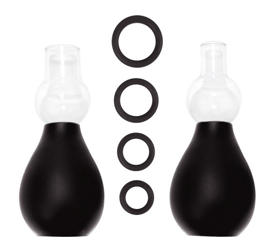 KIT SUGADOR DE MAMILOS OUCH! NIPPLE ERECTOR SET PRETO