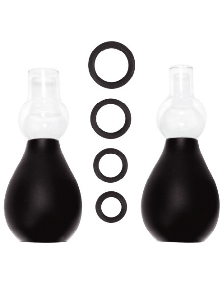 KIT SUGADOR DE MAMILOS OUCH! NIPPLE ERECTOR SET PRETO