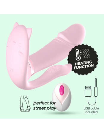 ESTIMULADOR COM CONTROLO REMOTO FRITZ CRUSHIOUS ROSA PASTEL