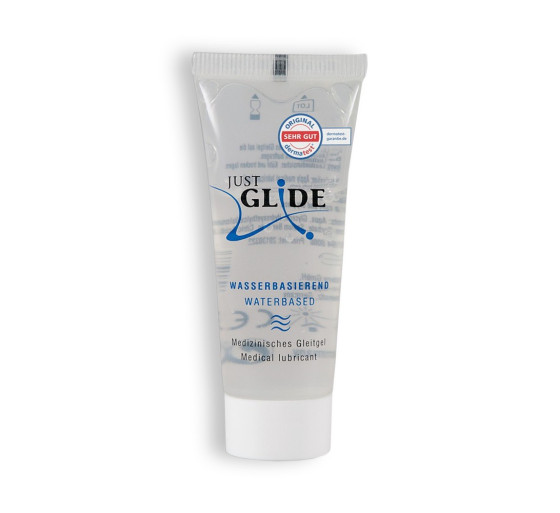 LUBRIFICANTE À BASE DE ÁGUA JUST GLIDE 20ML