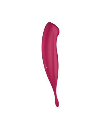 VIBRADOR TWIRLING PRO SATISFYER CON APLICACIÓN CONNECT ROJO