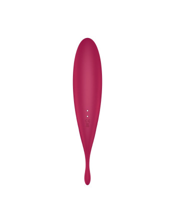 VIBRADOR TWIRLING PRO SATISFYER CON APLICACIÓN CONNECT ROJO