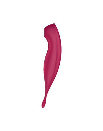 VIBRADOR TWIRLING PRO SATISFYER COM APLICAÇÃO CONNECT VERMELHO