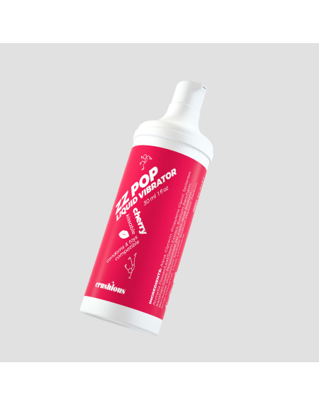 VIBRADOR LIQUIDO ZZ POP AROMA CEREZA 30ML CRUSHIOUS