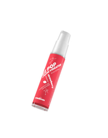 VIBRADOR LÍQUIDO ZZ POP COM AROMA MORANGO 10ML CRUSHIOUS