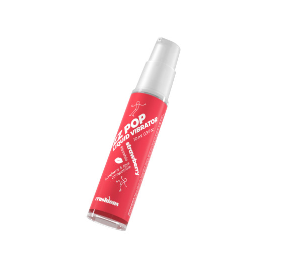 VIBRADOR LIQUIDO ZZ POP AROMA FRESA 10ML CRUSHIOUS