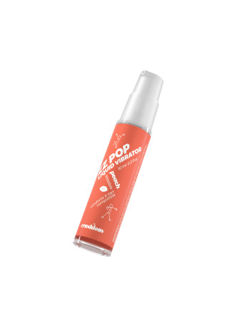 VIBRADOR LÍQUIDO ZZ POP COM AROMA PÊSSEGO 10ML CRUSHIOUS