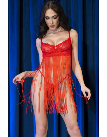 PICARDÍA Y TANGA CR-4496 ROJA CHILIROSE