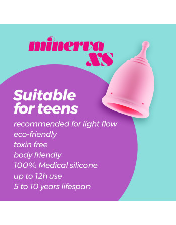 COPA MENSTRUAL MINERVA XS CON BOLSA CRUSHIOUS