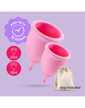 COPOS MENSTRUAIS MINERVA S + L COM BOLSA CRUSHIOUS