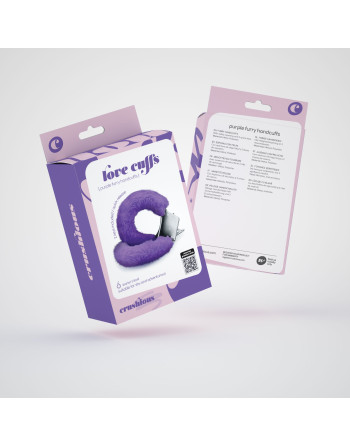 ESPOSAS DE FELPA LOVE CUFFS CRUSHIOUS MORADAS
