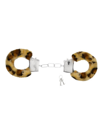 ESPOSAS DE FELPA LOVE CUFFS CRUSHIOUS LEOPARDO