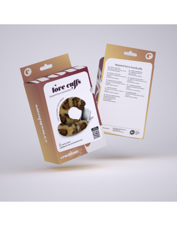 ESPOSAS DE FELPA LOVE CUFFS CRUSHIOUS LEOPARDO