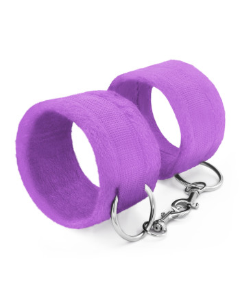 ESPOSAS DE VELCRO TOUGH LOVE CON CADENA DE 40CM EXTRA CRUSHIOUS MORADO