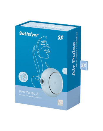 ESTIMULADOR PRO TO GO 3 AZUL SATISFYER