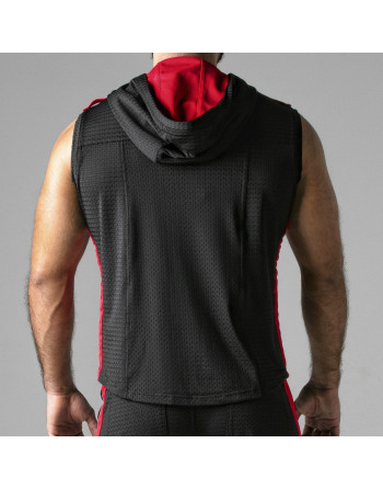 COLETE LOOK AT HARDER HOODY VERMELHO LOCKER GEAR