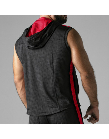 COLETE LOOK AT HARDER HOODY VERMELHO LOCKER GEAR