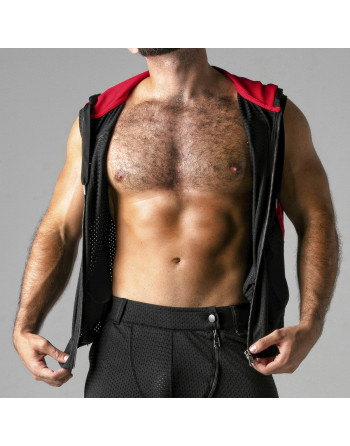 COLETE LOOK AT HARDER HOODY VERMELHO LOCKER GEAR