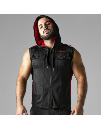 COLETE LOOK AT HARDER HOODY VERMELHO LOCKER GEAR