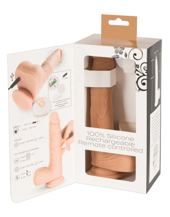 VIBRADOR REALISTA COM VAI-VEM E COMANDO SEM FIOS NATURAL THRUSTING VIBE YOU2TOYS
