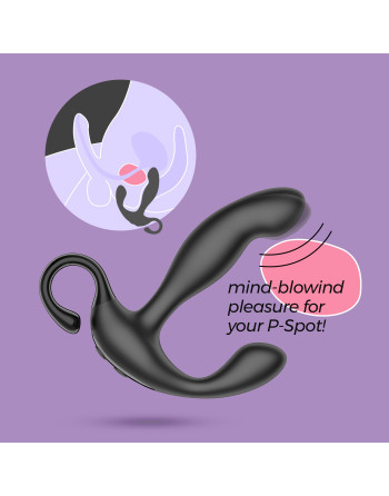 LOKI MASSAJADOR DE PRÓSTATA RECARREGÁVEL COM CONTROLO REMOTO CRUSHIOUS