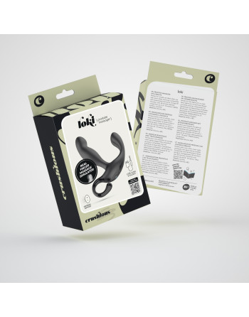 LOKI MASSAJADOR DE PRÓSTATA RECARREGÁVEL COM CONTROLO REMOTO CRUSHIOUS